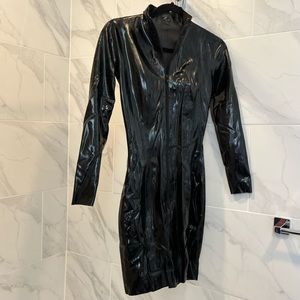 Skin Two Latex Black Dress